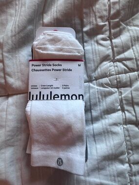 lululemon athletica Power Stride Crew Socks - White
